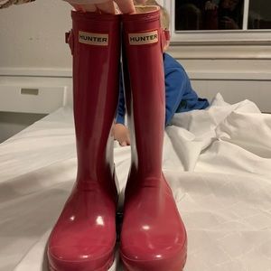 Hunter - Size 6 - Rain boots in Pink. Good condition!